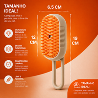 Escova à Vapor 3 em 1 - Previne, Massageia e Purifica