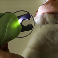Kit Cortador de Unhas para Cães e Gatos - Alicate + Lixa + LED