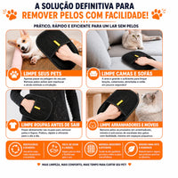 Luva Eletrostática PetHair - Remove Pelos em Segundos!