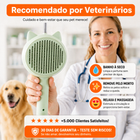 Escova Inteligente 5 em 1 — Controle Total dos Pelos na Sua Casa