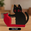 Decoração Gatinho com Porta Bigodes