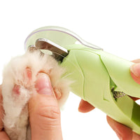 Kit Cortador de Unhas para Cães e Gatos - Alicate + Lixa + LED