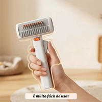 Escova com Botão para Remoção de Pelos