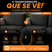 Luva Eletrostática PetHair - Remove Pelos em Segundos!