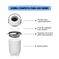 Lixeira Antiodor para Descarte de Sujeiras
